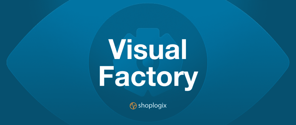 Feature image displaying the title of the article visual factory