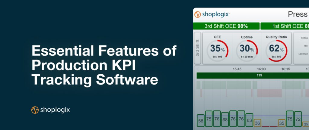 Shoplogix banner image on production KPI tracking software